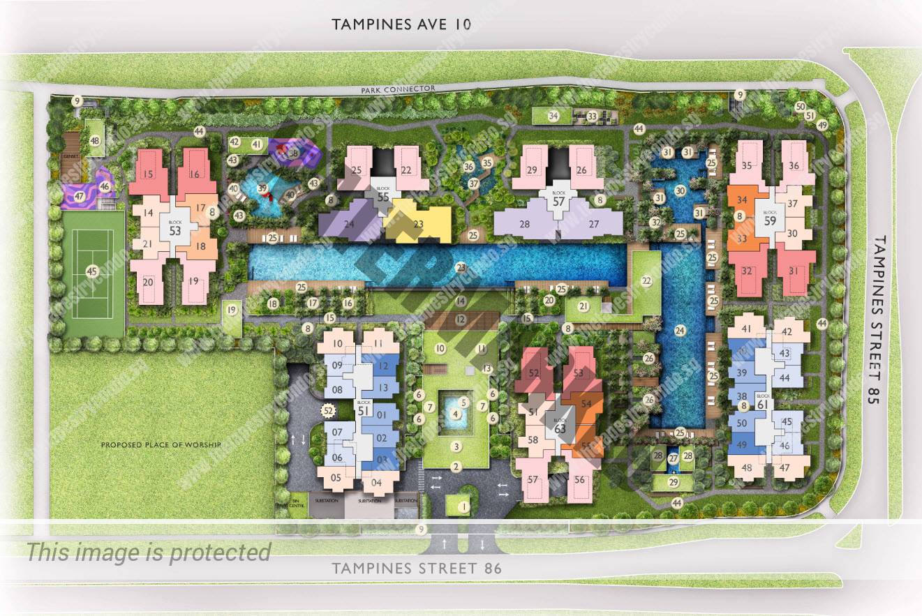 The Tapestry Site Plan The Tapestry Tampines Avenue 10 Condo By City Developments Limited